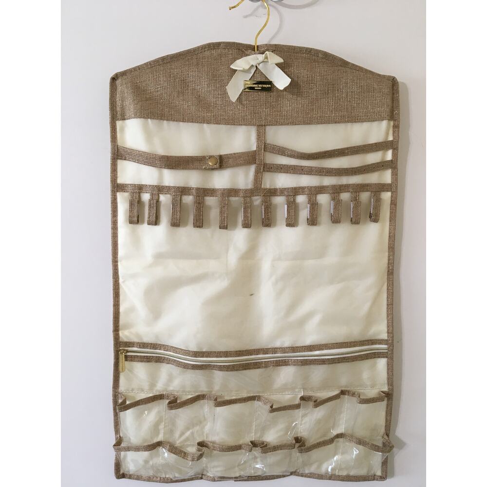 Adrienne Vittadini Sudio Double Sided Gold & Silver Hangingh Jewelry Organizer